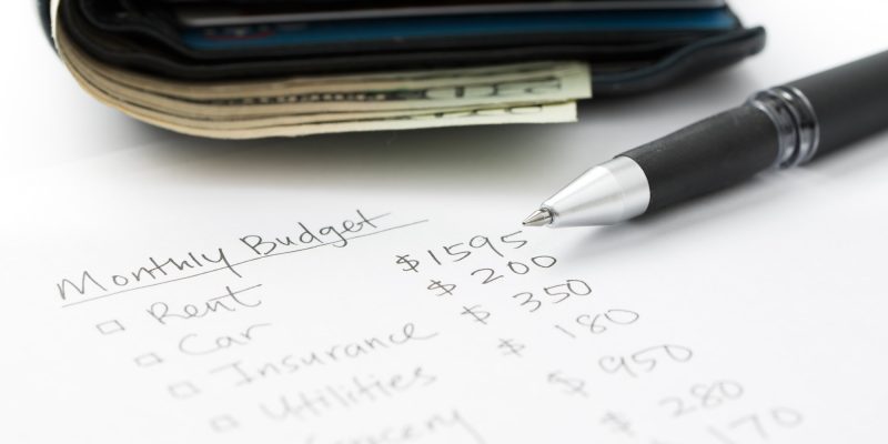 Monthly budget planning